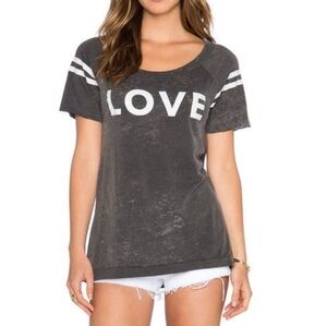 Chaser Vintage Wash "Love" Graphic Tee Shirt NWT